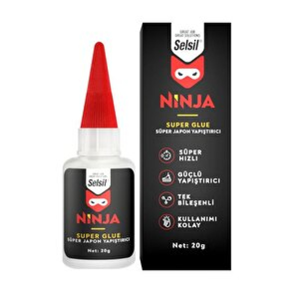 Selsil Ninja Genel Amaçlı Japon Yapıştırıcı 20 Gr. Şeffaf Yapıştırıcı Fiyatı