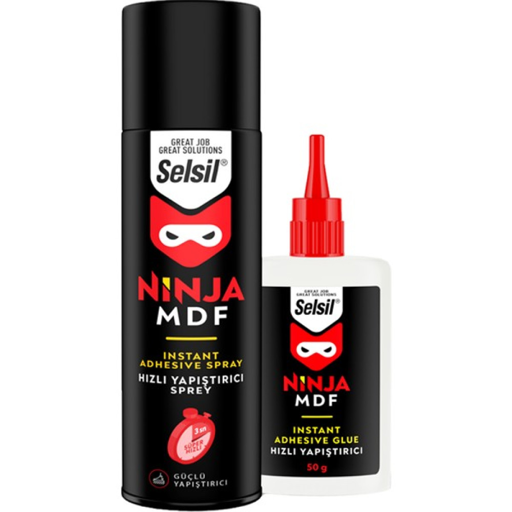 Selsil Ninja Mdf Hızlı Yapıştırıcı - 200 ml +50 gr Bakım Spreyleri Fiyatı