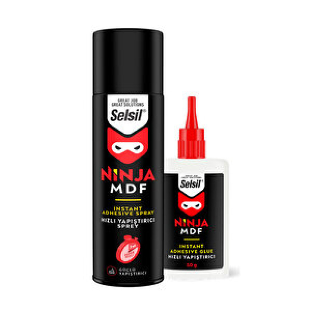 Selsil Ninja MDF Hızlı Yapıştırıcı 200 ml + 50 gr Yapıştırıcı Fiyatı