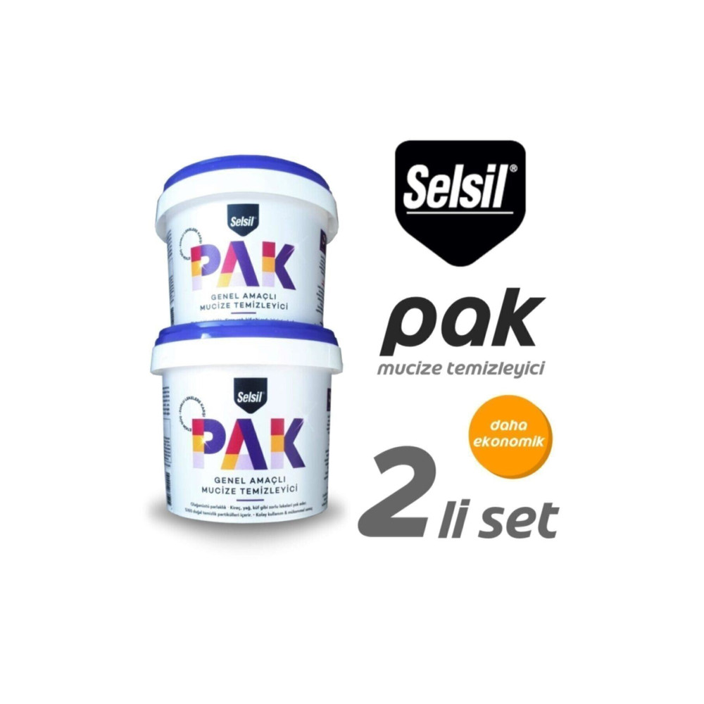 Selsil Pak Genel Amaçlı Mucize Temizleyici 500 gr 2li Parlatıcı ve Temizleyiciler Fiyatı