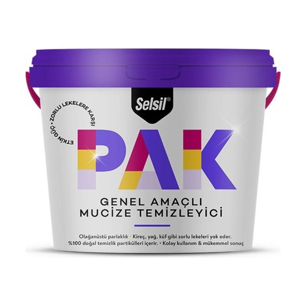 Selsil Pak Genel Amaçlı Mucize Temizleyici 500 gr x 3 Temizlik Malzemeleri Fiyatı
