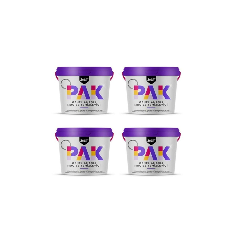 Selsil Pak Genel Amaçlı Mucize Temizleyici 500 Gr X 4 Adet Parlatıcı ve Temizleyiciler Fiyatı