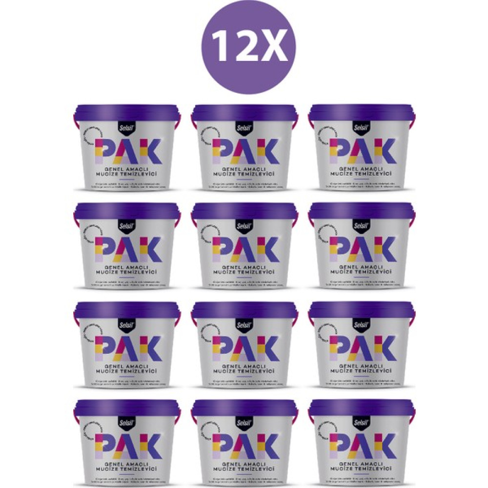 Selsil Pak Genel Amaçlı Temizleyici 500 gr x 12 - 12 Paket Temizlik Malzemeleri Fiyatı