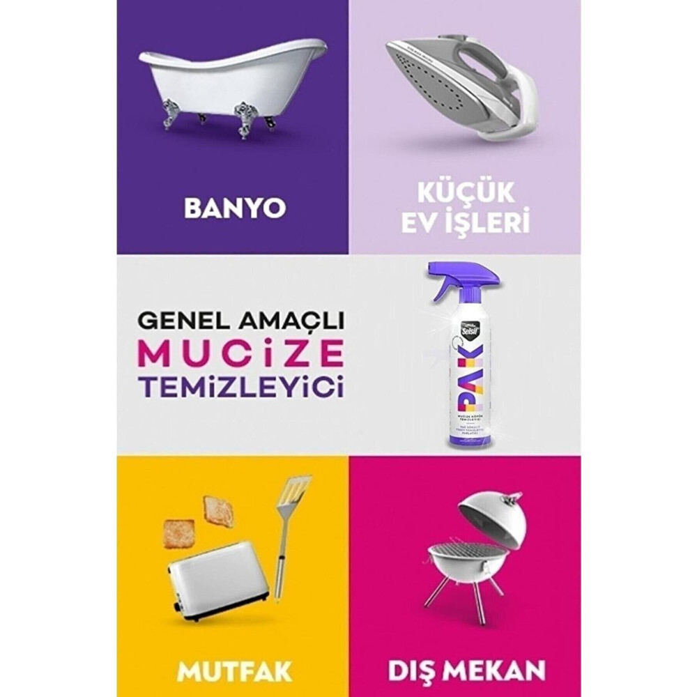 Selsil Pak Mucize Köpük Temizleyici 500 Ml Parlatıcı ve Temizleyiciler Fiyatı