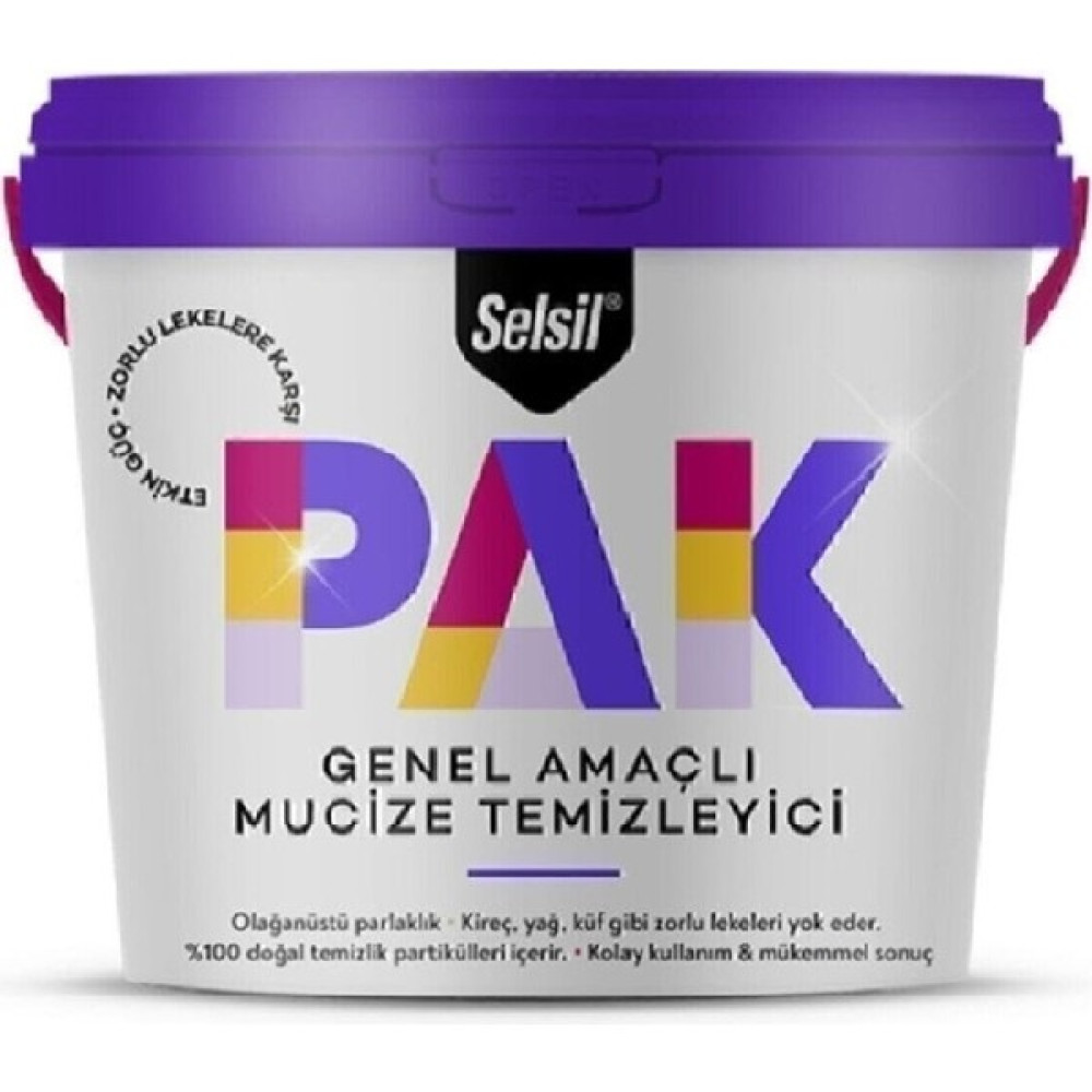 Selsil Selsilpak Temizleyici Pak Mucize Temizleyici 500 gr 1Adet - Mor Temizlik Malzemeleri Fiyatı