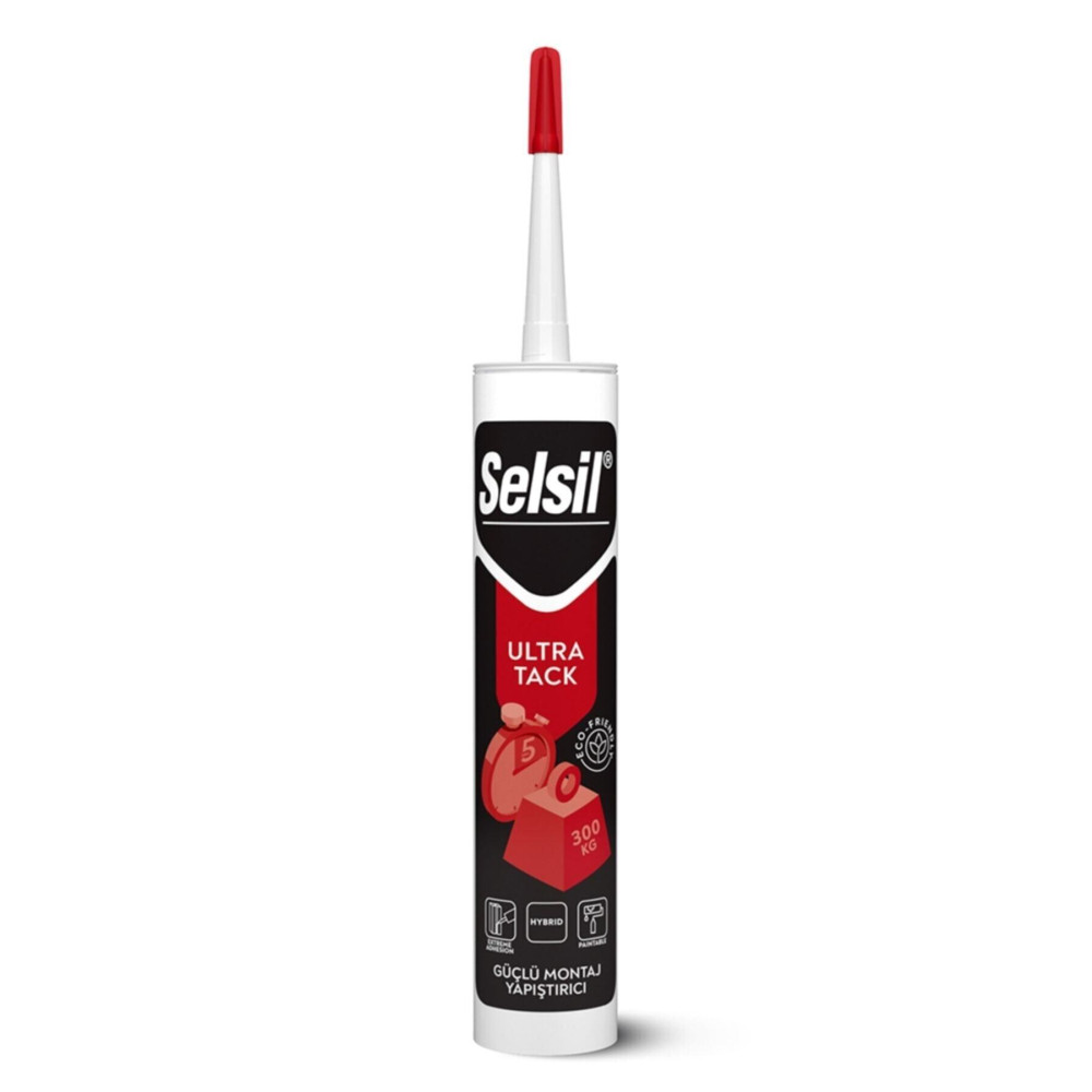 Selsil Ultra Tack Korniş Yapıştırıcısı Ve 300 Kg Ağırlık Taşıyan Hybrid Çok Güçlü Yapıştırıcı 290 Ml Nalburiye & Hırdavat Fiyatı