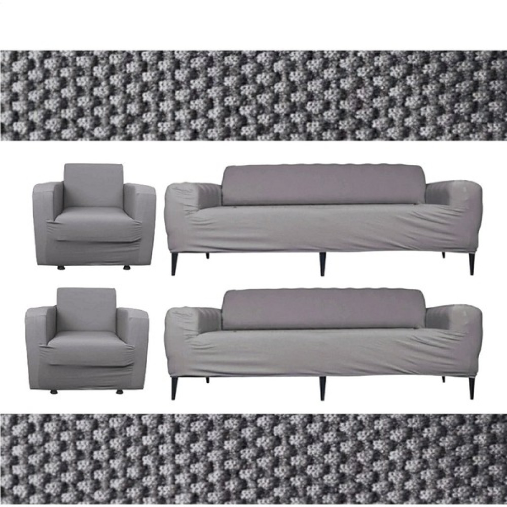 Seltenet Lastikli Esnek Koltuk Kanepe Kılıfı Takımı Çekyat Örtüsü 3+3+1+1 - Koyu Gri - 180 x 230 cm Koltuk & Kanepe Örtüsü Fiyatı