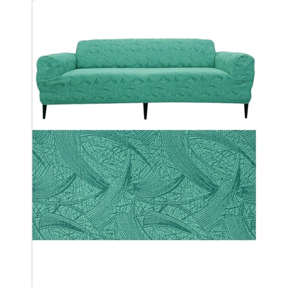Seltenet Streç Lastikli Esnek Yıkanabilir Pamuklu Sehra Desen 3 Kişilik Jakarlı Koltuk Örtüsü Koltuk Kılıfı - Mint - 180 x 230 cm Koltuk & Kanepe Örtüsü Fiyatı
