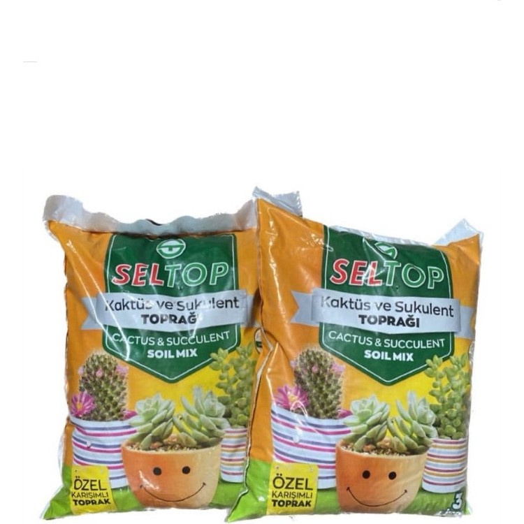 Seltop Kaktüs ve Sukulent Toprağı 3 Litre 2 Adet Diğer Fiyatı