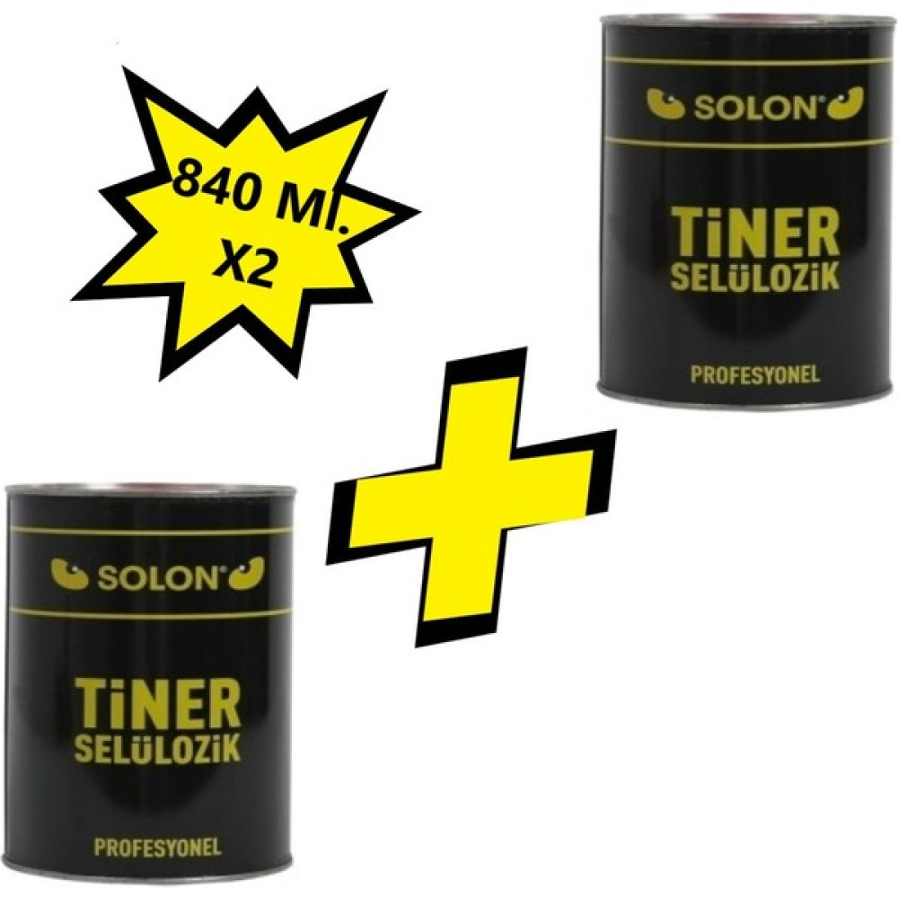 Selülozik Tiner 840 Ml. 2 Adet Oto Boyaları Fiyatı