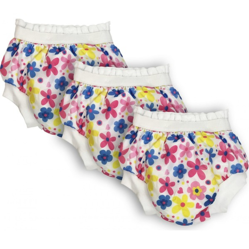 Sema Baby 3'lü Desenli Lüks Alıştırma Külodu  No.1 10-15 kg - Flowers Bebek Banyo-Tuvalet Fiyatı