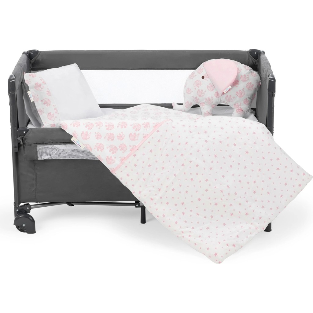 Sema Baby 6 Parça Lüks Bebek Uyku Seti - Pembe Fil Pamuklu Kumaş ve Yıldız Figürlü Desen - 70 x 135 cm SSD / Solid State Drive Fiyatı