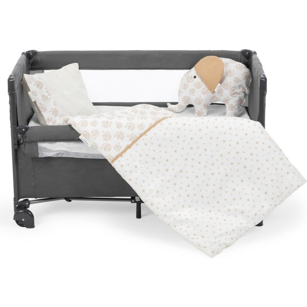 Sema Baby 6 Parça Lüks Park Yatak Bebek Uyku Seti - Ekru Fil - Bej - Ekru - 70 x 135 cm Bebek Nevresim Takımı Fiyatı