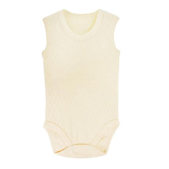 Sema Baby Krem 6-9 Ay Jakarlı Askılı Body