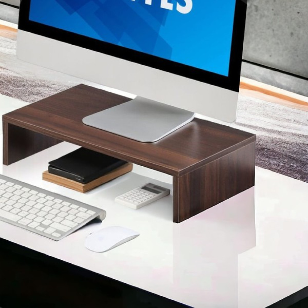 Semahatc Monitör Yükseltici Monitör Sehpası Stand Organizer Düzenleyici - Koyu Kahverengi Monitör Aksesuarları Fiyatı