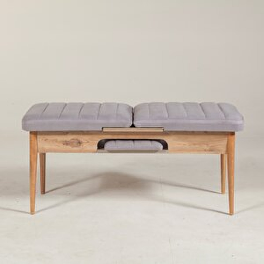 Sembol Mobilya Vi̇na Bench Atlanti̇k Soho Gri̇ Standart Sandalye Fiyatı