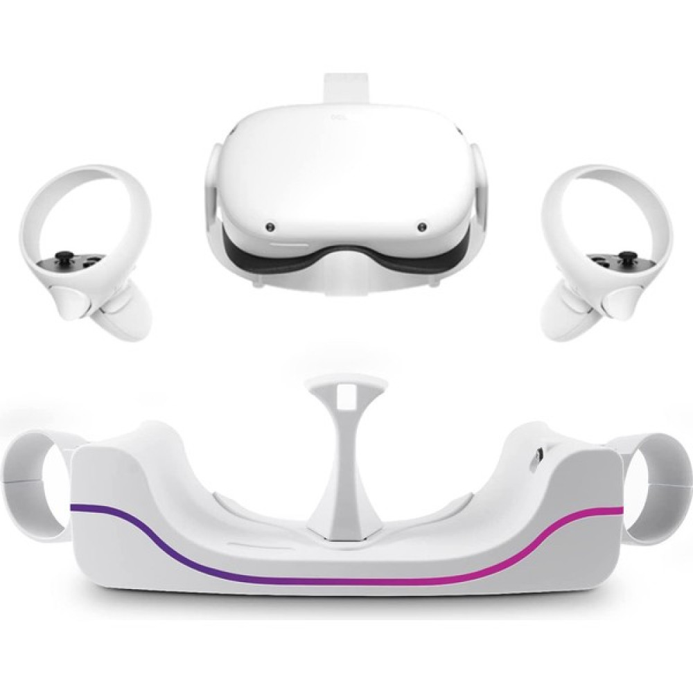 Semgears USB Manyetik Şarj Cihazı Yuva Tutucu Istasyonu Oculus Quest 2 Vr Aksesuarları Için LED Hızlı Şarj Yuvası Standı Seti (Yurt Dışından) - Beyaz Çevre Birimleri Fiyatı