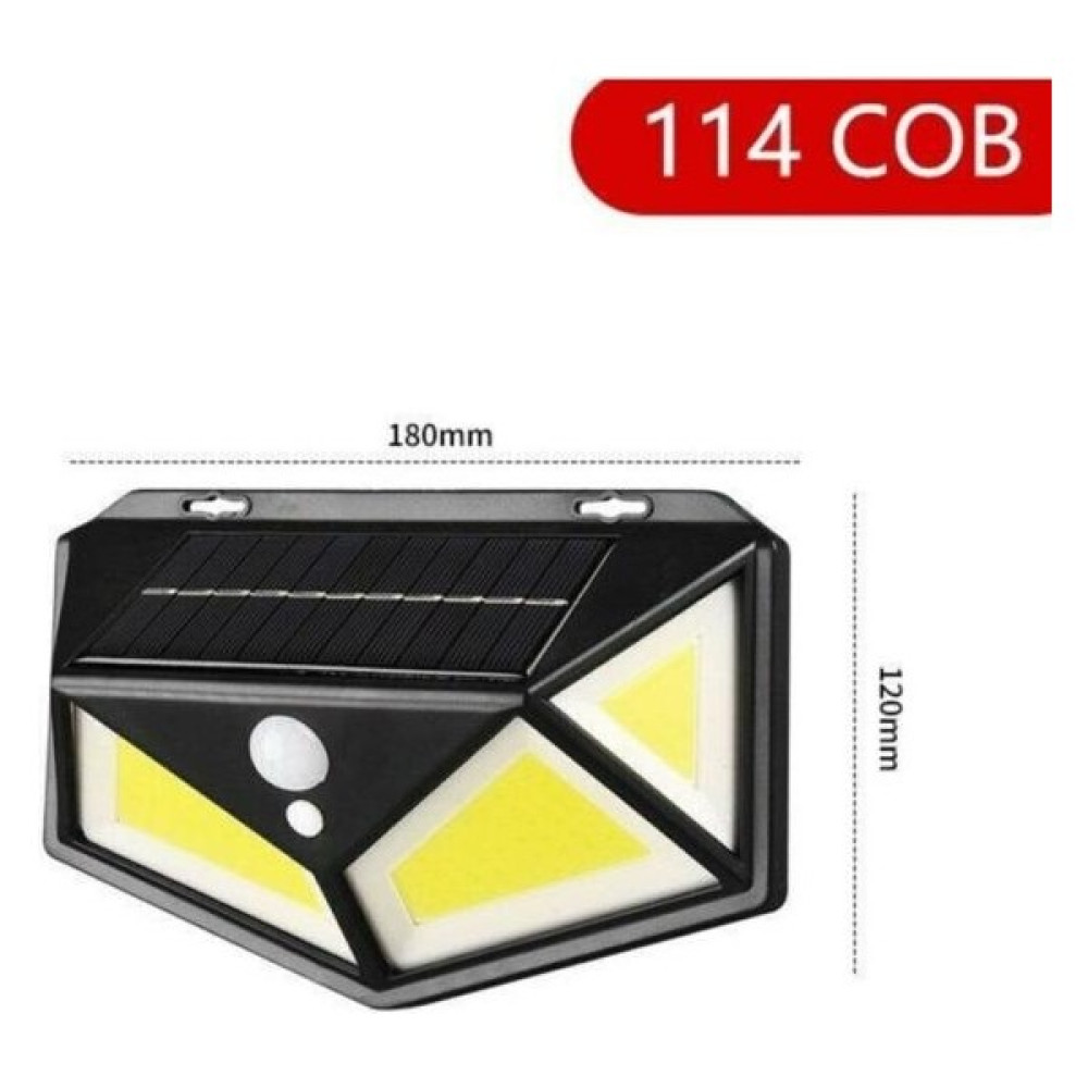 Semgiller 114 Ledli Solar Güneş Enerjili Bahçe Aydınlatması Hareket Sensörlü Lamba 3 Modlu Cob LED - Beyaz Dış Mekan & Bahçe Oyuncakları Fiyatı