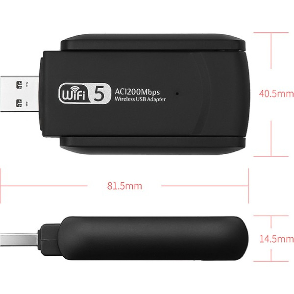 Semgiller Kablosuz Wifi Alıcı AC1200 Mbps Dual Band USB 3.0 Adaptör Wireless Adaptör Fiyatı