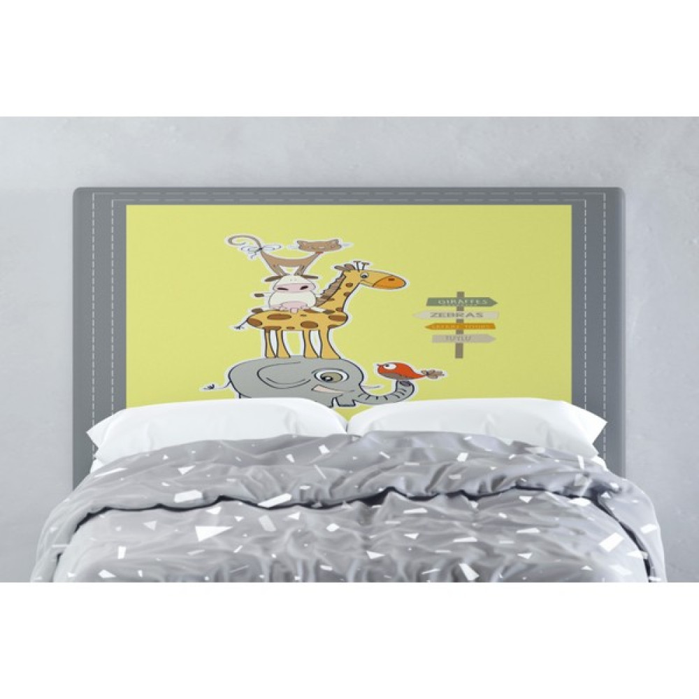 Şen Dekorasyon Hayvanlar Baza Başlık Kılıfı 90X70 - Renkli - 100 x 100 cm Bebek-Çocuk Odası Fiyatı