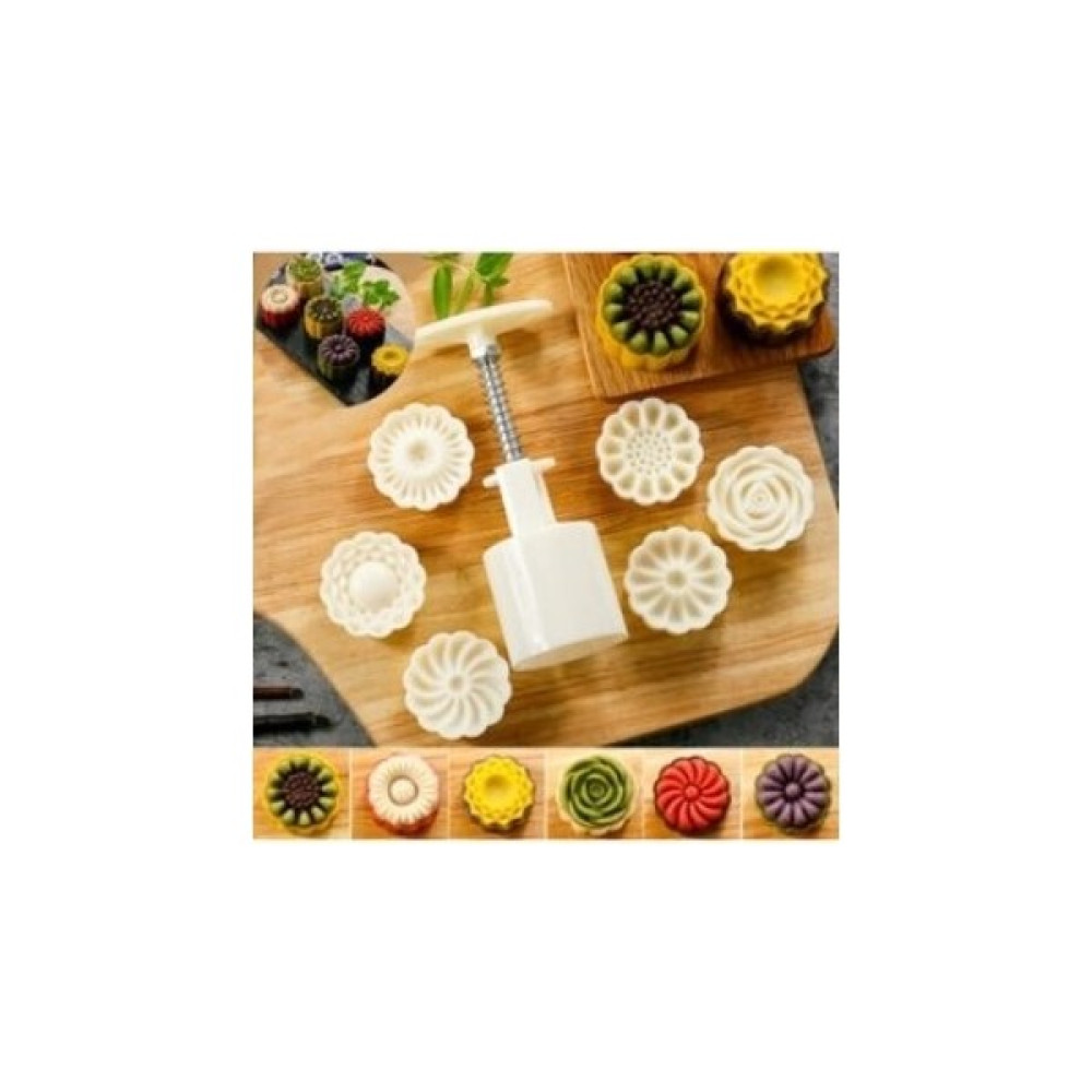 Şen Home Basmalı Mooncake Kopat Set 7 Parça Kurabiye Yapım Seti Kek Kalıpları Fiyatı
