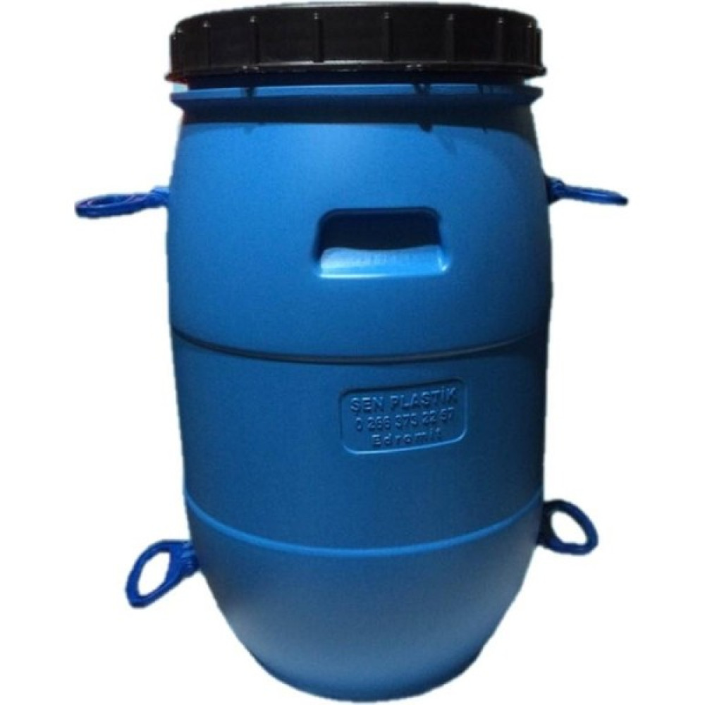 Şen Plastik 60 Lt Litre Varil Içi Beyaz Plastik Yağ Turşu Bidonu Kulplu - Mavi Saklama Kapları Fiyatı