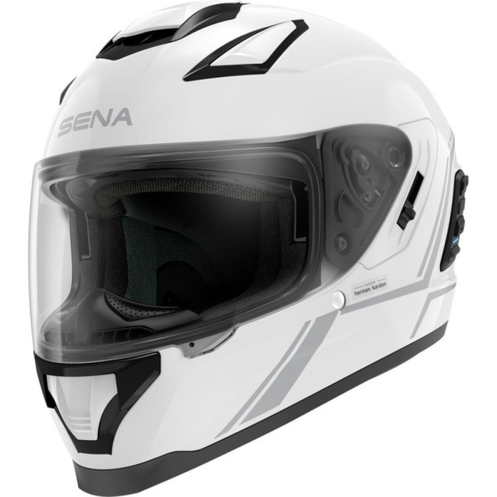 Sena Stryker Akıllı Kapalı Kask (Beyaz) - S Motorsiklet Kaskları Fiyatı