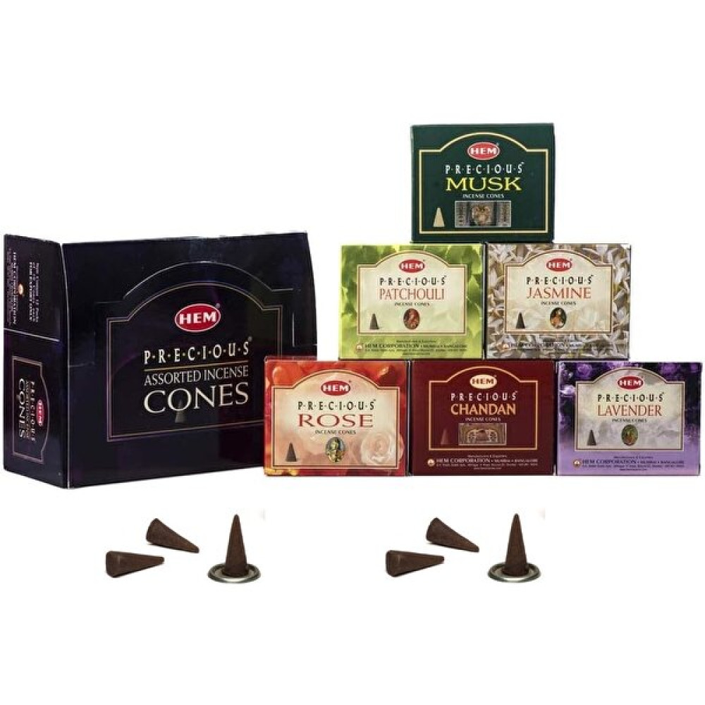 Sendealgelsin Precious Assorted Cones (Değerli Kokular Karışık Konik Tütsü) (120 Adet Konik) - Renkli - 120 Adet Dekoratif Mum Fiyatı