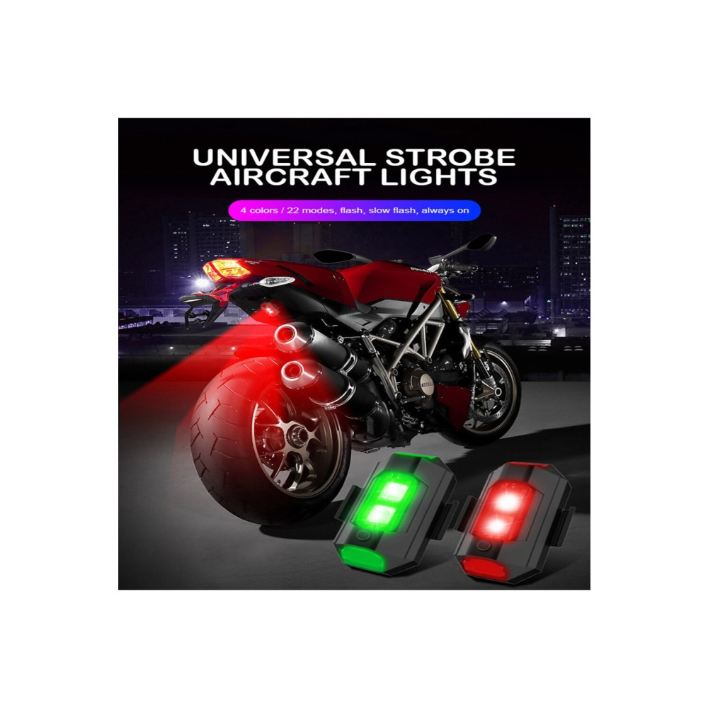 SENDEM 7 Renkli Rgb Led Motosiklet Uyarı Kaza Önleyici Mini Pilli Sinyal Led Drone Led Motorsiklet Lambaları Fiyatı