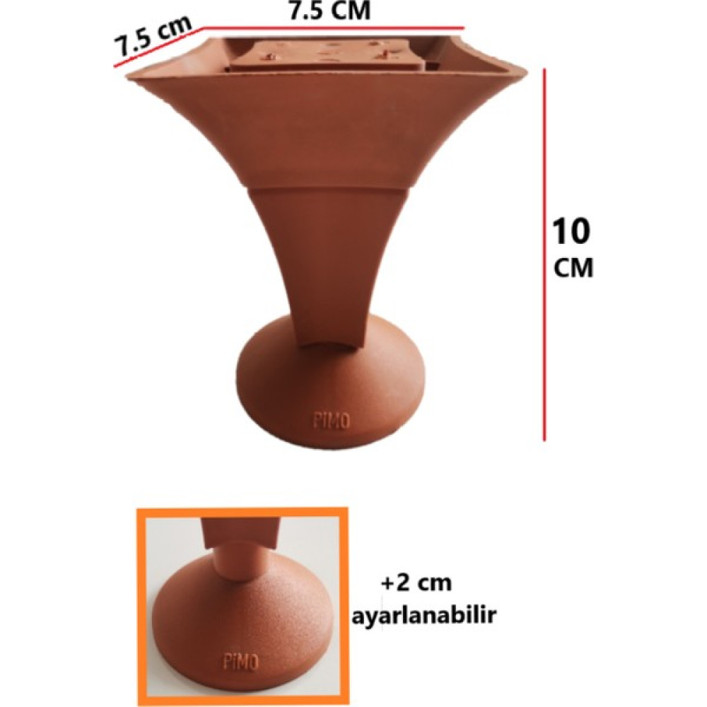 Şenel Ayarlanabilir Ayak 10 cm Tv Ünitesi, Koltuk, Dolap Ayağı, Mobilya Yükseltici Vidalarıyla - Gri Nalburiye & Hırdavat Fiyatı