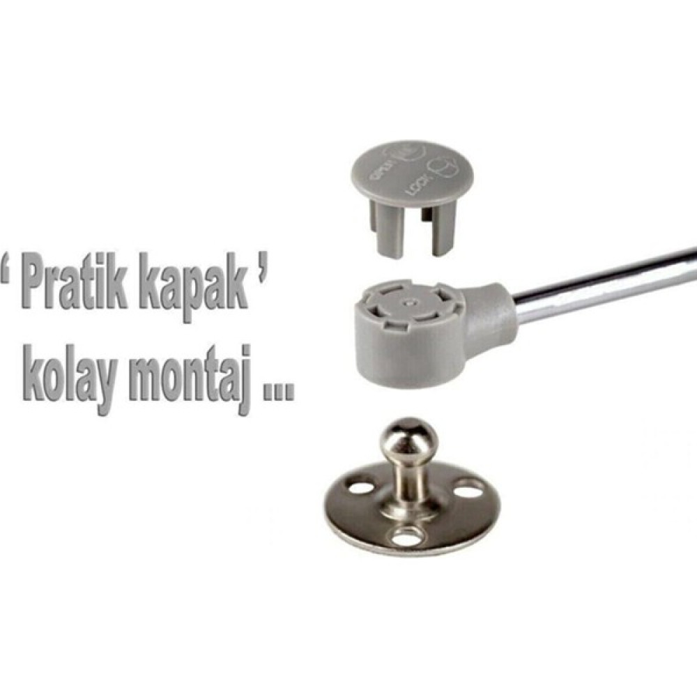 Şenel Yapı Market 80N Dolap Amortisörü Gazlı Piston Kapak Hidroliği 27 Cm Nalburiye & Hırdavat Fiyatı