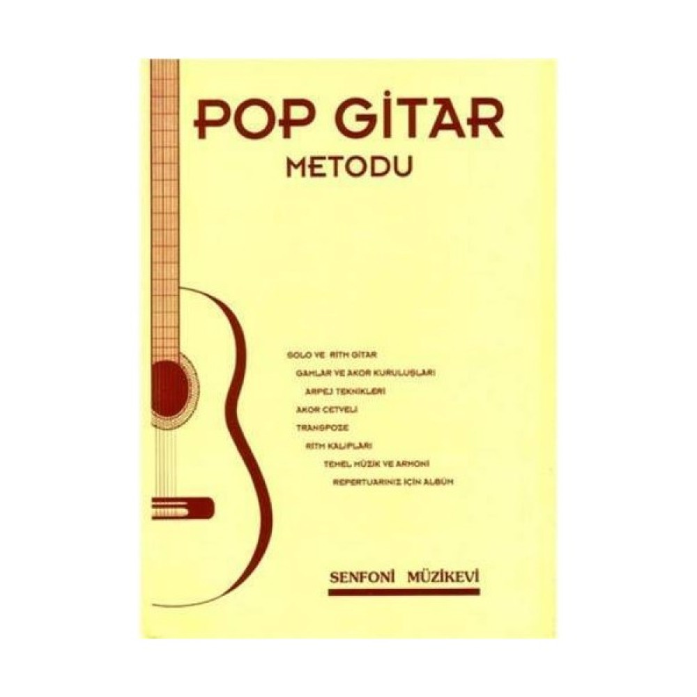 Senfoni SNF-014 Pop Gitar Metodu Solo Ritim Gitar Oto Boyaları Fiyatı
