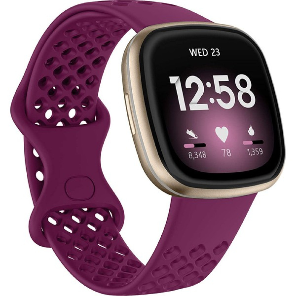 Seniee Fitbit Versa 3 Için Silikon 3/fitbit Sense Spor Saat Kayışı - Koyu Kırmızı (Yurt Dışından) Giyilebilir Teknoloji Aksesuarları Fiyatı