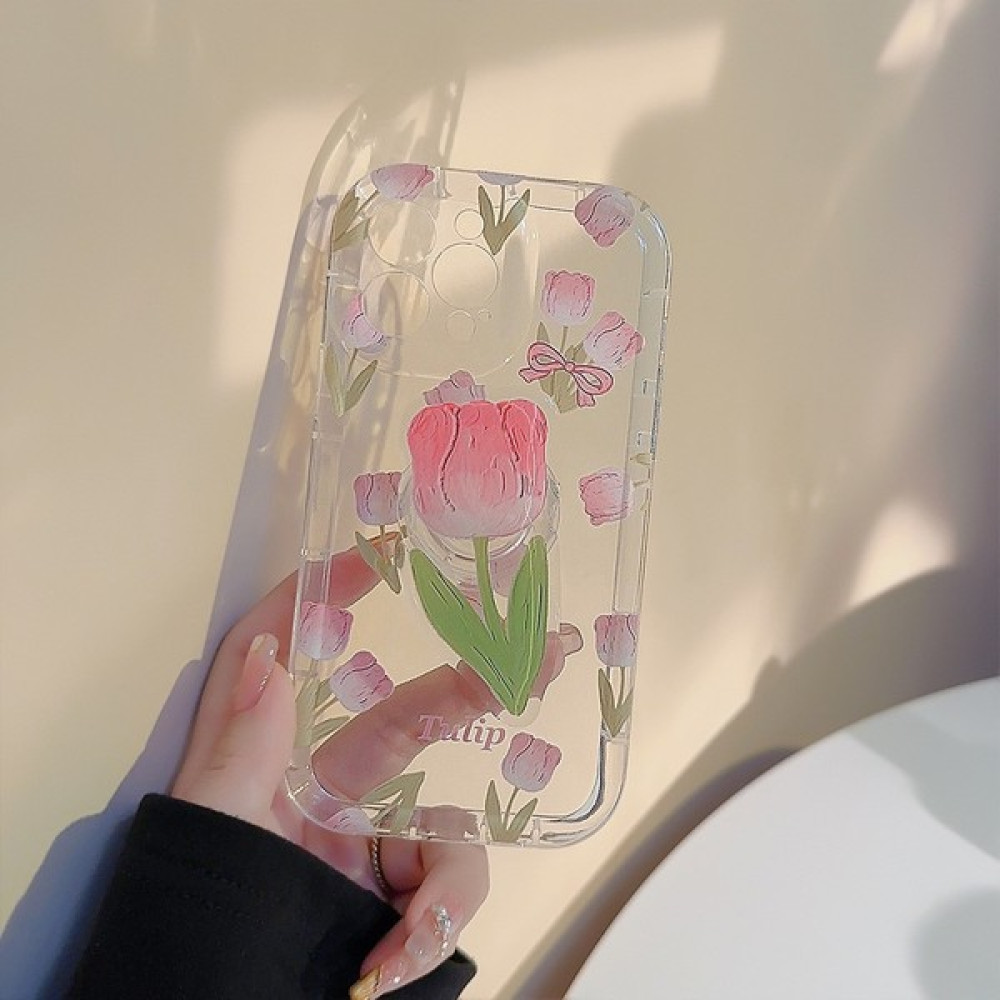 Seniee Quicksand Tutuculu Apple iPhone 15 Plus Şeffaf Çiçek Telefon Kılıfı (Yurt Dışından) - Yeşil Cep Telefonu Kılıfı Fiyatı