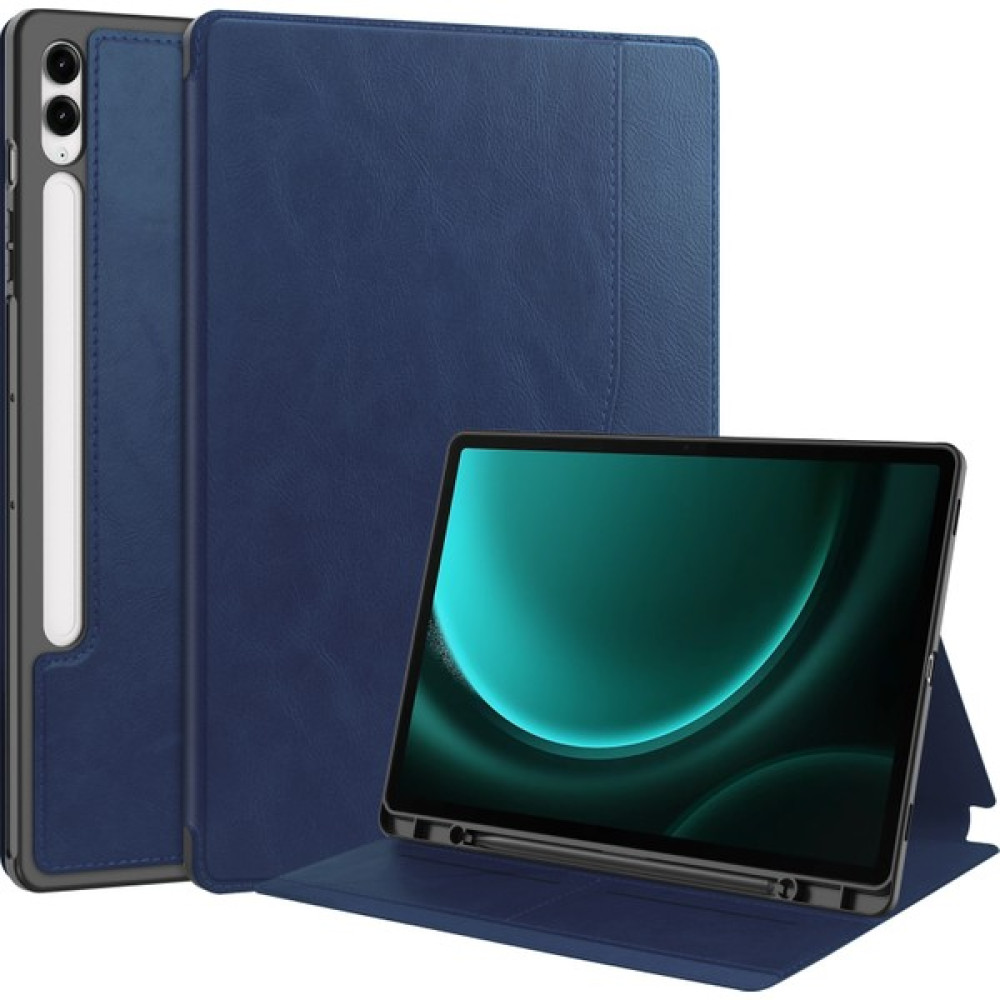 Seniee Samsung Galaxy S9 Fe Plus Için Otomatik Uyandırma Uyku Özellikli Darbeye Dayanıklı Deri Tablet Kılıfı (Yurt Dışından) - Mavi Tablet Kılıfı Fiyatı