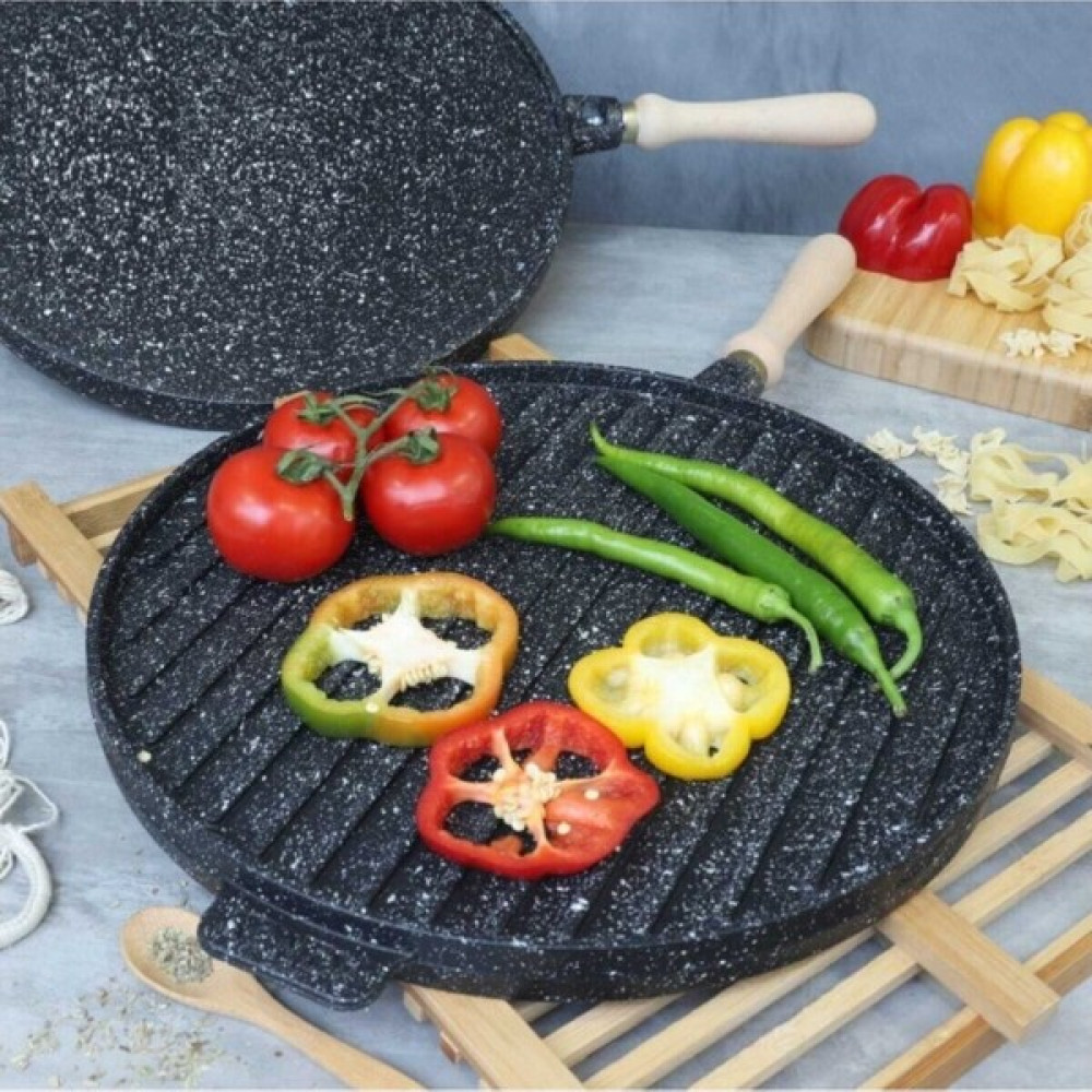 Senin Dükkanın Çift Taraflı Döküm Gözleme Tavası 34 cm Tavalar Fiyatı