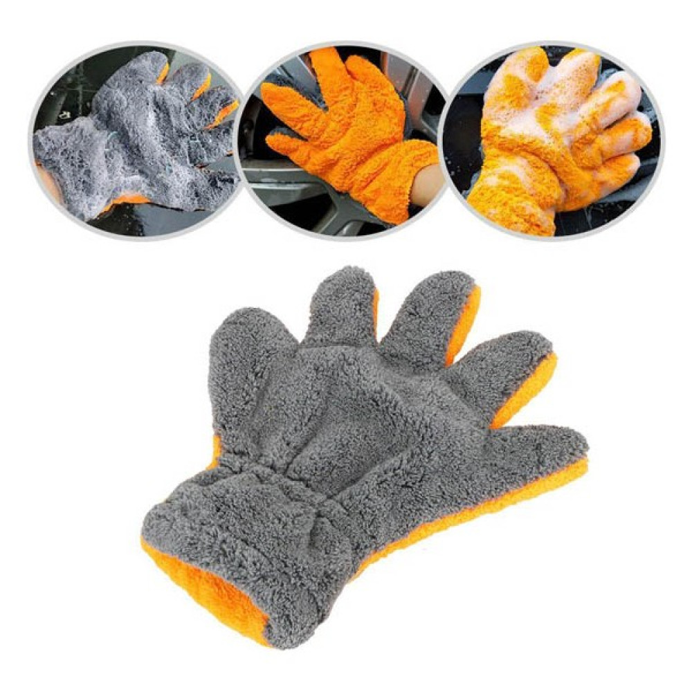 Senin Dükkanın Mikrofiber Araç Yıkama Cilalama Eldiveni(5 Parmak) Oto Yıkama Ürünleri Fiyatı