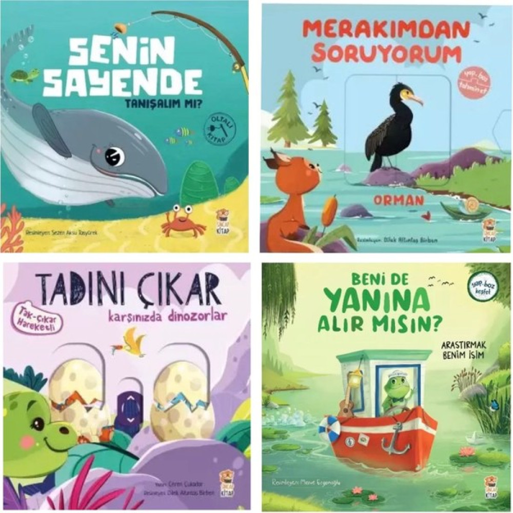 Senin Sayende (Tanışalım Mı) Merakımdan Soruyorum( Orman ) Tadını Çıkar ( Dinazorlar) Benide Yanına Alır Mısın ? (Müze) Zihinsel Gelişim Kitapları Fiyatı
