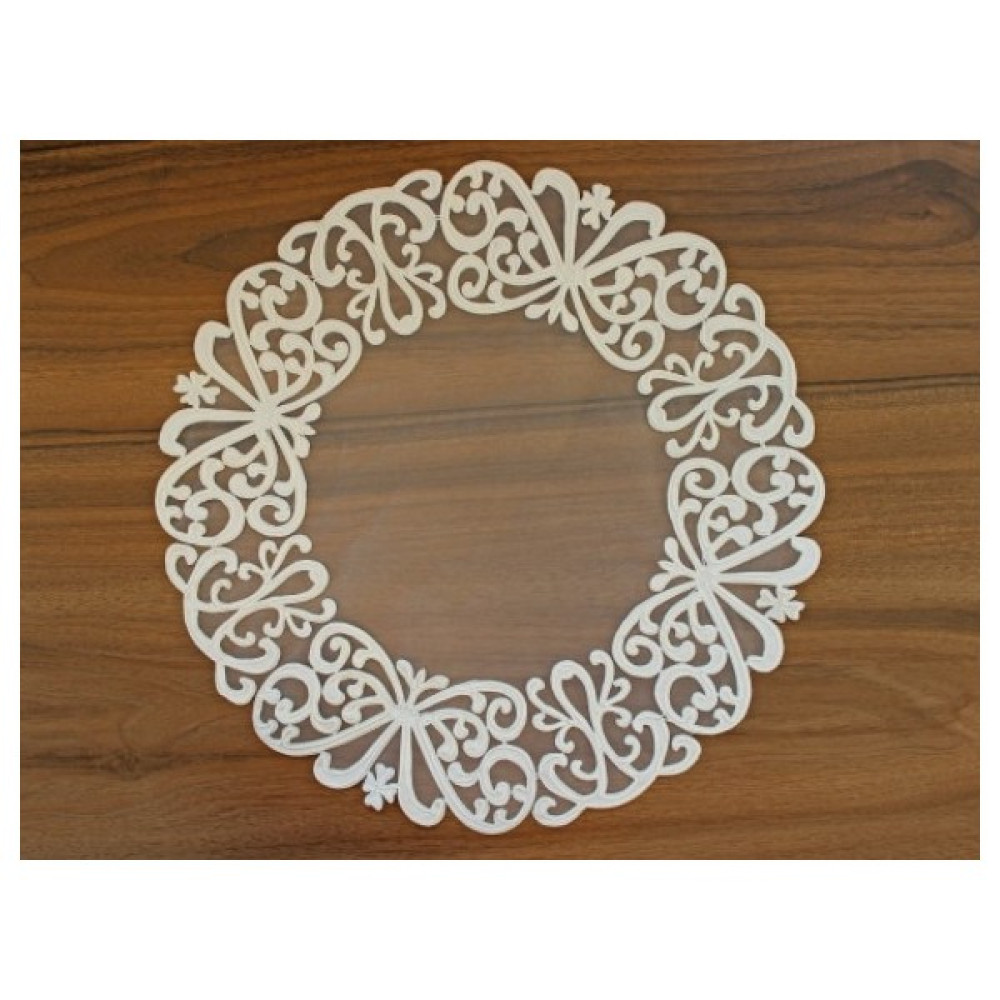 Senin Tarzın Fantane Dantel Amerikan Servis - Açık Krem - 40 x 40 cm Amerikan Servis Fiyatı