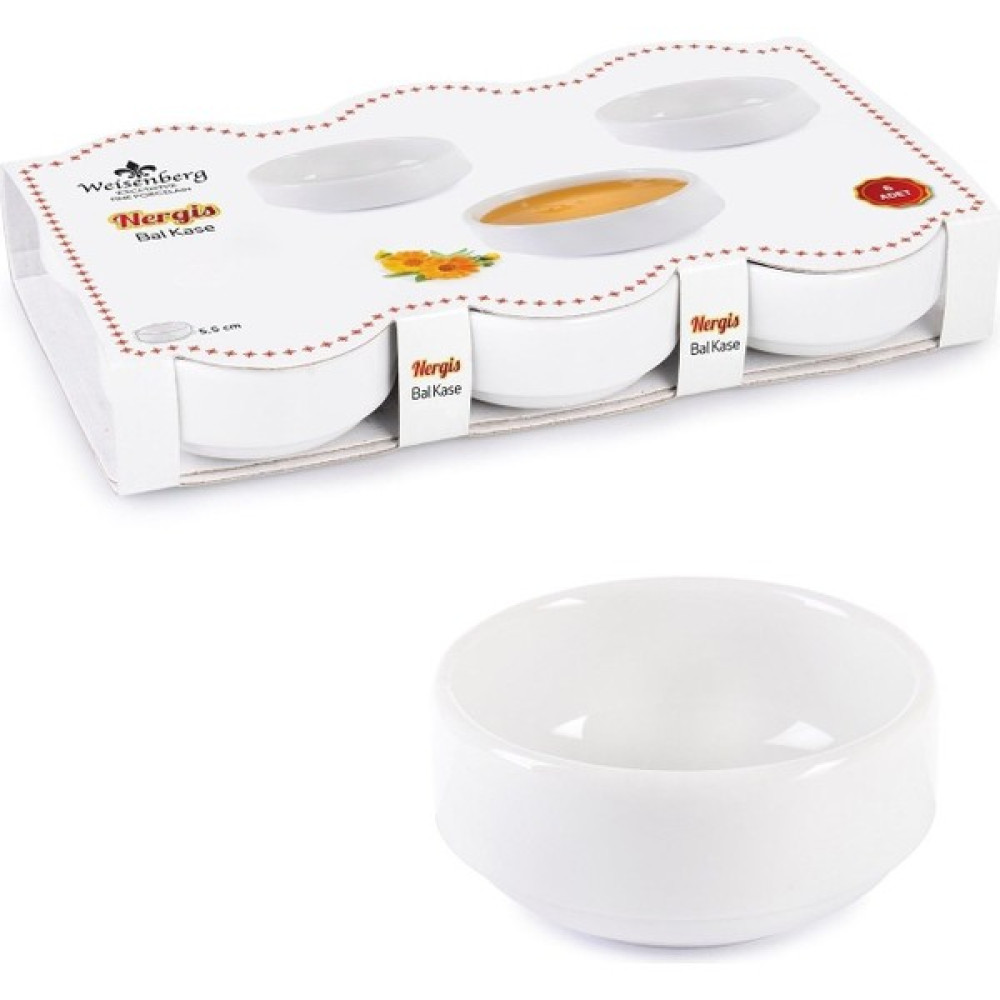 seninürünün Porselen Yuvarlak 6'lı Sosluk & Çerezlik & Lokumluk - 6 cm Mutfak Gereçleri Fiyatı