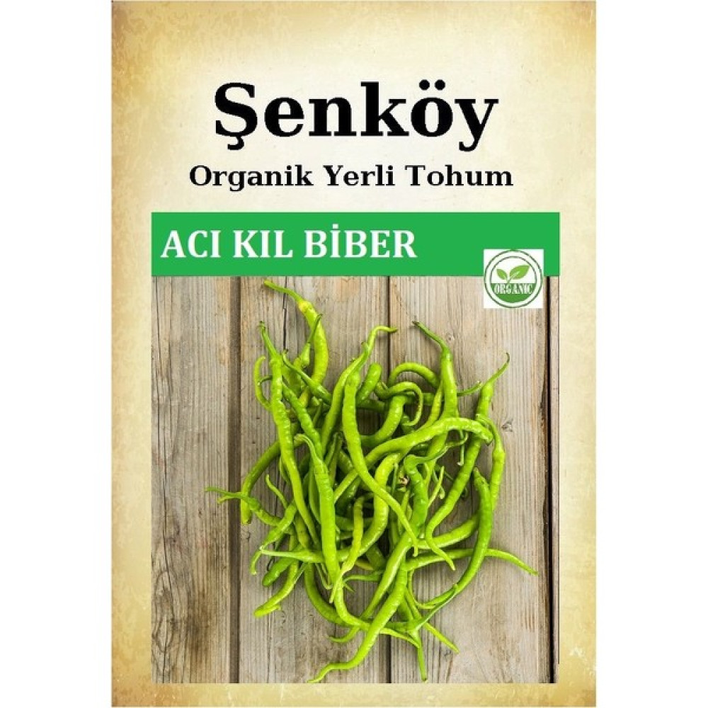 Şenköy Acı Kıl Biber Tohumu Doğal Ata Biber Tohumu Pakette 100 Adet ve Sebze Tohumu - 1 Adet Tohum Fiyatı