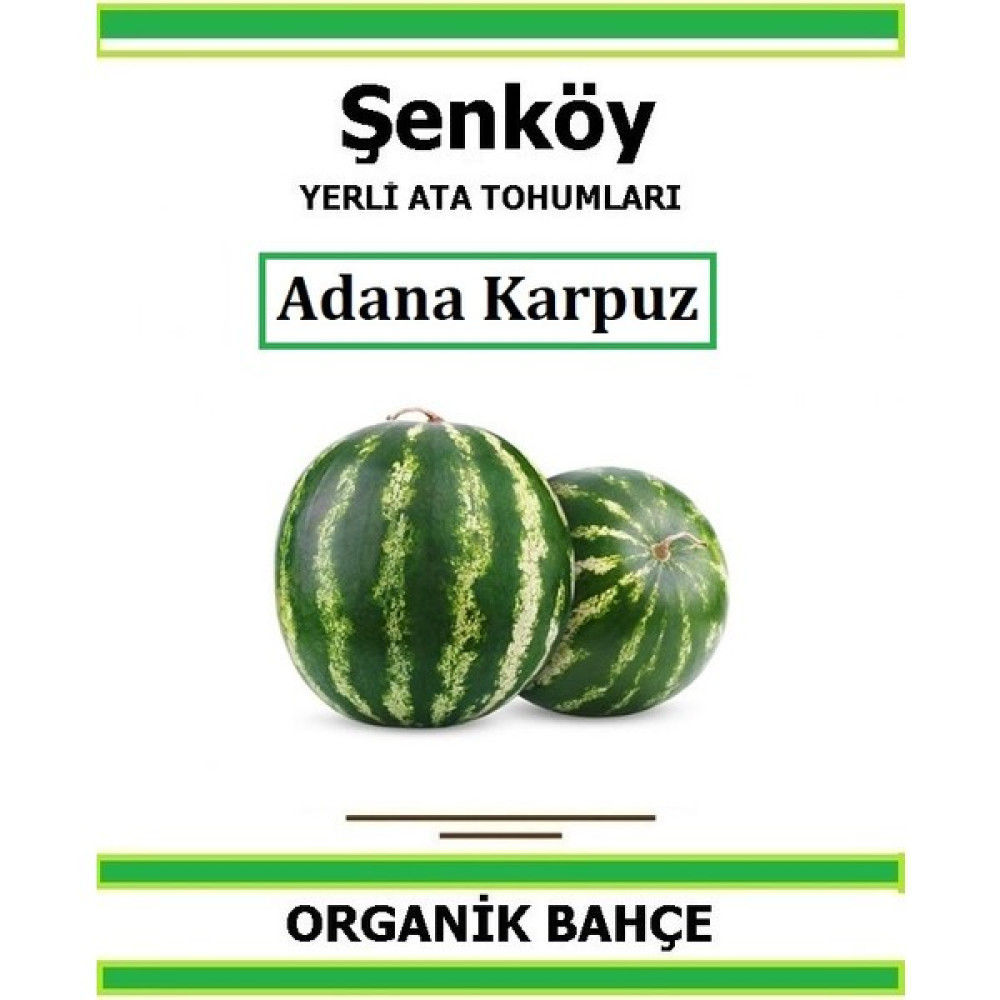 Şenköy Yerli Adana Karpuz Tohumu Doğal Ata Tohum Pakette 20 Tohum + Hediye Sebze Tohumu - 1 Adet Tohum Fiyatı