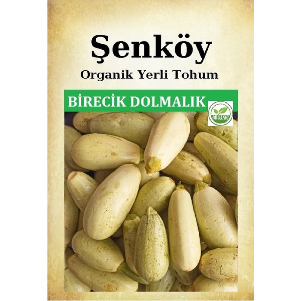 Şenköy Yerli Birecik Dolmalık Kabak Tohumu Doğal Ata Tohum Pakette 10 gr 70 Tohum + Sebze Tohumu - 1 Adet Tohum Fiyatı
