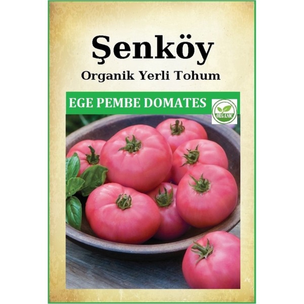 Şenköy Yerli Ege Pembe Köy Domates Tohumu Erkenci Doğal Ata Domatesi Tohumu Pakette 100 Tohum - 1 Adet Tohum Fiyatı