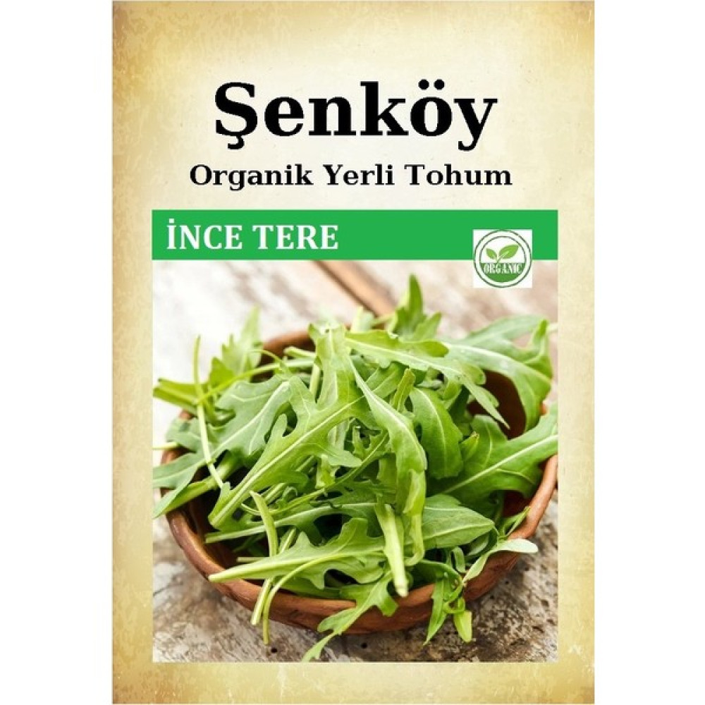 Şenköy Yerli Ince Yapraklı Tere Tohumu Doğal Ata Antakya Tel Tere Tohumu Pakette 10 gr 7000 Adet - 1 Adet Tohum Fiyatı