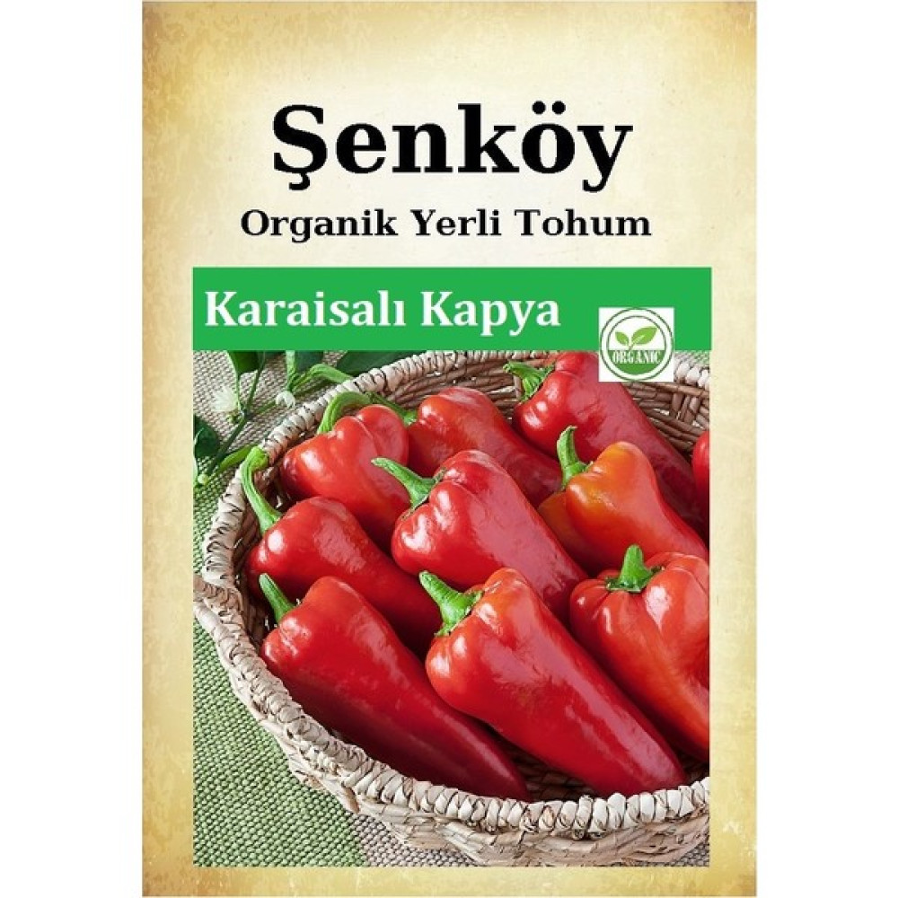 Şenköy Yerli Karaisalı Hafif Acı Kapya Biber Tohumu Doğal Ata Biber Tohumu Pakette 5 gr 750 Ad. - 1 Adet Tohum Fiyatı
