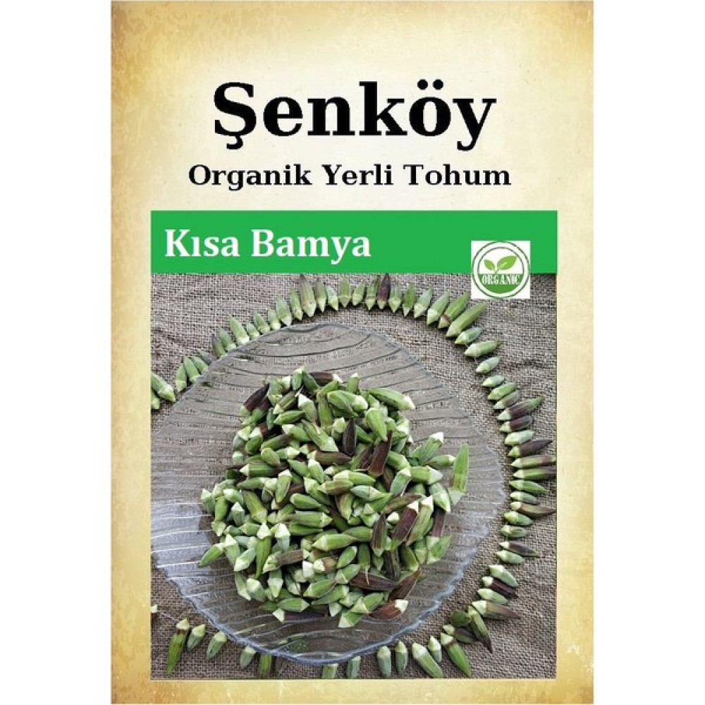 Şenköy Yerli Kısa Bamya Tohumu Doğal Ata Tohum Pakette 10 Gr 150 Tohum + Sebze Tohumu - 1 Adet Tohum Fiyatı