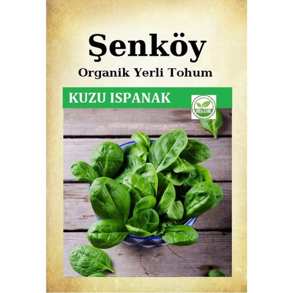 Şenköy Yerli Kuzu Ispanak Tohumu Doğal Ata Geniş Yaprak Ispanak Tohum 1 Pakette 25 gr 2500 Tohum - 1 Adet Tohum Fiyatı