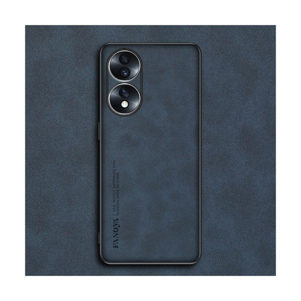 Senlinli Honor 70 Çam Deri Deseni Pu Cep Telefonu Kılıfı (Yurt Dışından) - Mavi Cep Telefonu Kılıfı Fiyatı