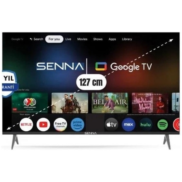Senna 50UQ9500F 50'' 127 Ekran Uydu Alıcılı 4K Ultra HD Google QLED TV - 50 Televizyonlar Fiyatı